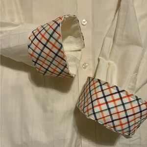 Johnston & Murphy Men's Cream Dress Shirt